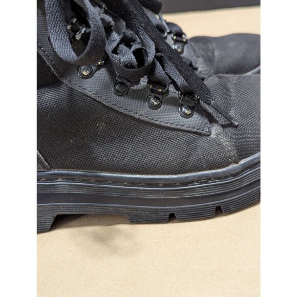 Dr Martens Combs Canvas Combat Boots Black Womens 7 Lace Up Grunge Streetwear - Picture 6 of 7